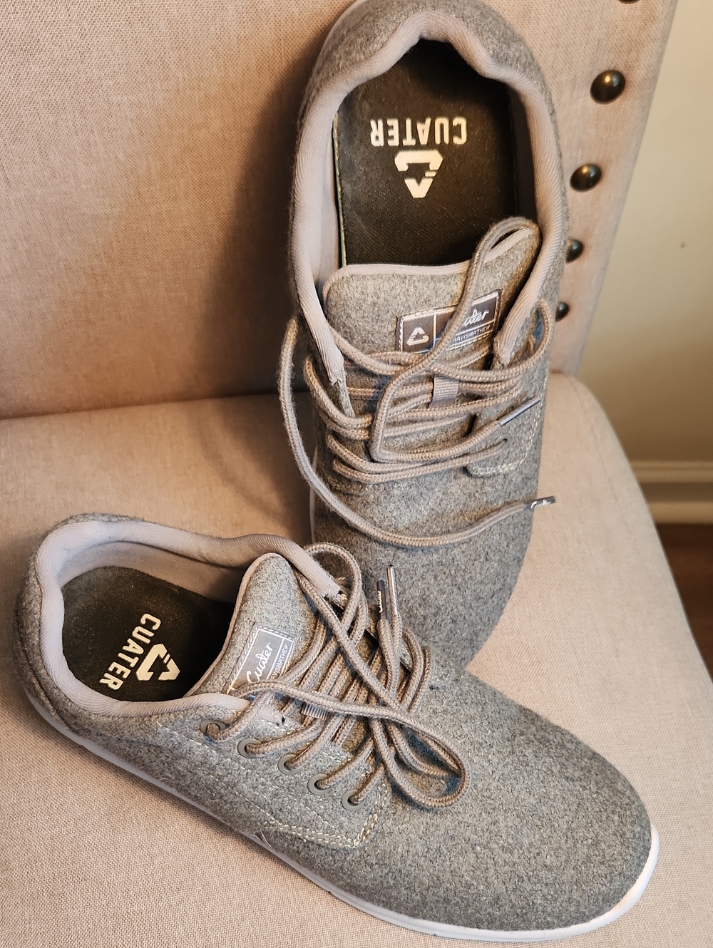 Cuater Men's Gray Casual Lace-Up Sneakers